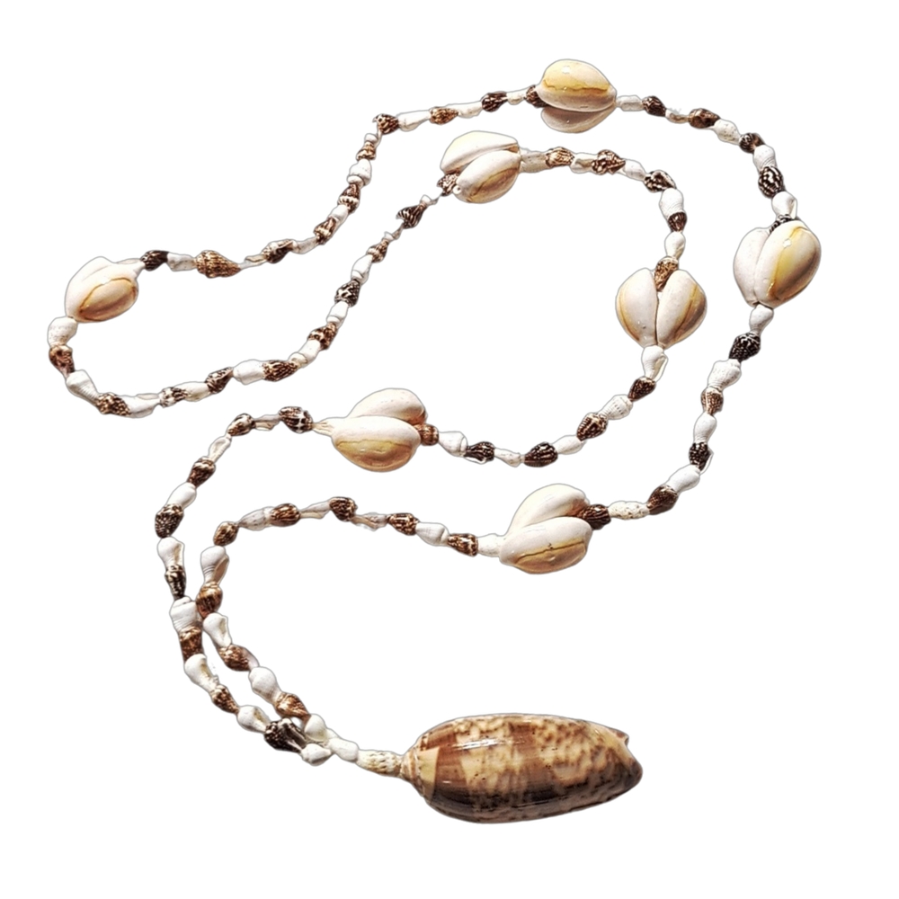 Elegant HILO HATTIES Hawaiian Shell Long Necklace